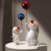 Modern Resin Rabbit Balloon Decorative Object | Yedwo Design